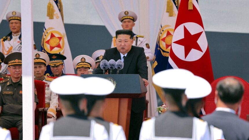 Kim Jong Un calls for North Korea to build two large warships per year in major naval expansion push: report