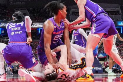 WNBA suspends Alyssa Thomas for ‘recklessly’ hitting Caitlin Clark in throat during scramble