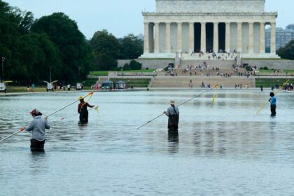 White House condemns ‘targeted sabotage’ of reflecting pool as repairs pushed past July 4 celebration