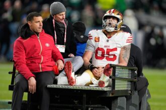 George Kittle puts NFL on blast as stadiums bend knee to FIFA for grass fields: ‘We know it’s possible’