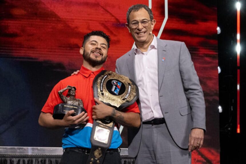 Domino’s manager earns title of World’s Fastest Pizza Maker — flipping three pies in seconds