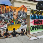 As Microsoft Took the Stage, AI Data Center Protesters Took to the Street
