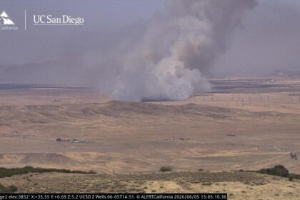 Brush fire scorches 2,000 acres across LA and Kern counties, triggering evacuation warnings