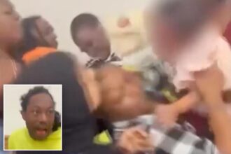 Pennsylvania kindergarten graduation ceremony descends into chaos as baby caught up in brawl among adults