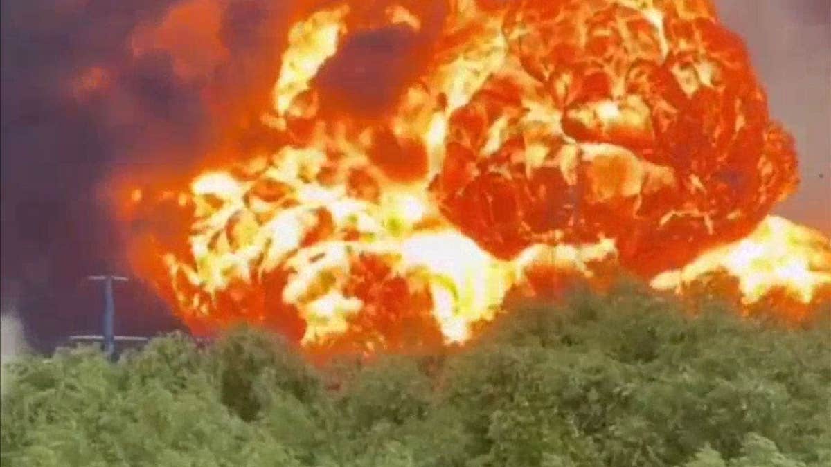 Explosion seen over Moscow after Ukrainian drones struck the Russian capital, including the Kapotnya oil refinery