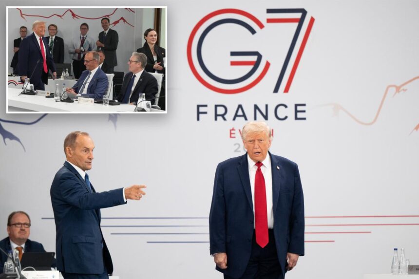 Trump arrives late to G7 after Truth Social screed — tells world leaders: ‘I’m the boss’