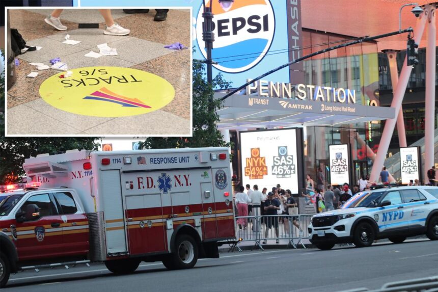 5 stabbed in bloody attack inside Penn Station — suspect in custody