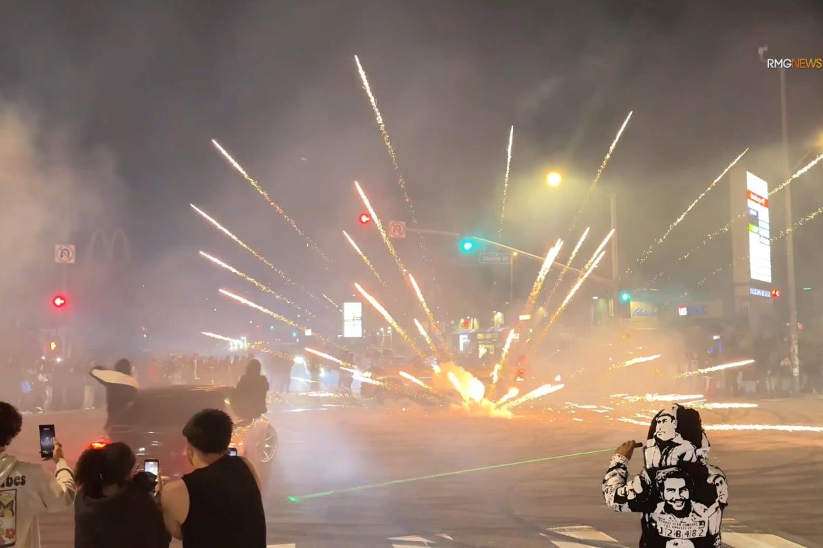 Astonishing move from LAPD as no arrests made following wild street takeover that crippled city’s emergency response