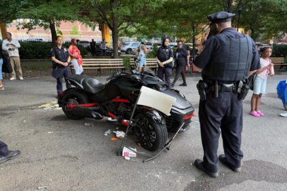 Woman on motorcycle plows through NYC park, mowing down 9 pedestrians in her path