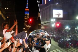 Exclusive | Knicks fan uses traffic cameras to document elation, chaos outside MSG during Finals