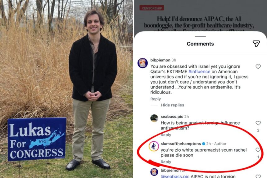 Progressive Long Island congressional candidate caught liking anti-Jewish posts: ‘horrible antisemitic and ugly’