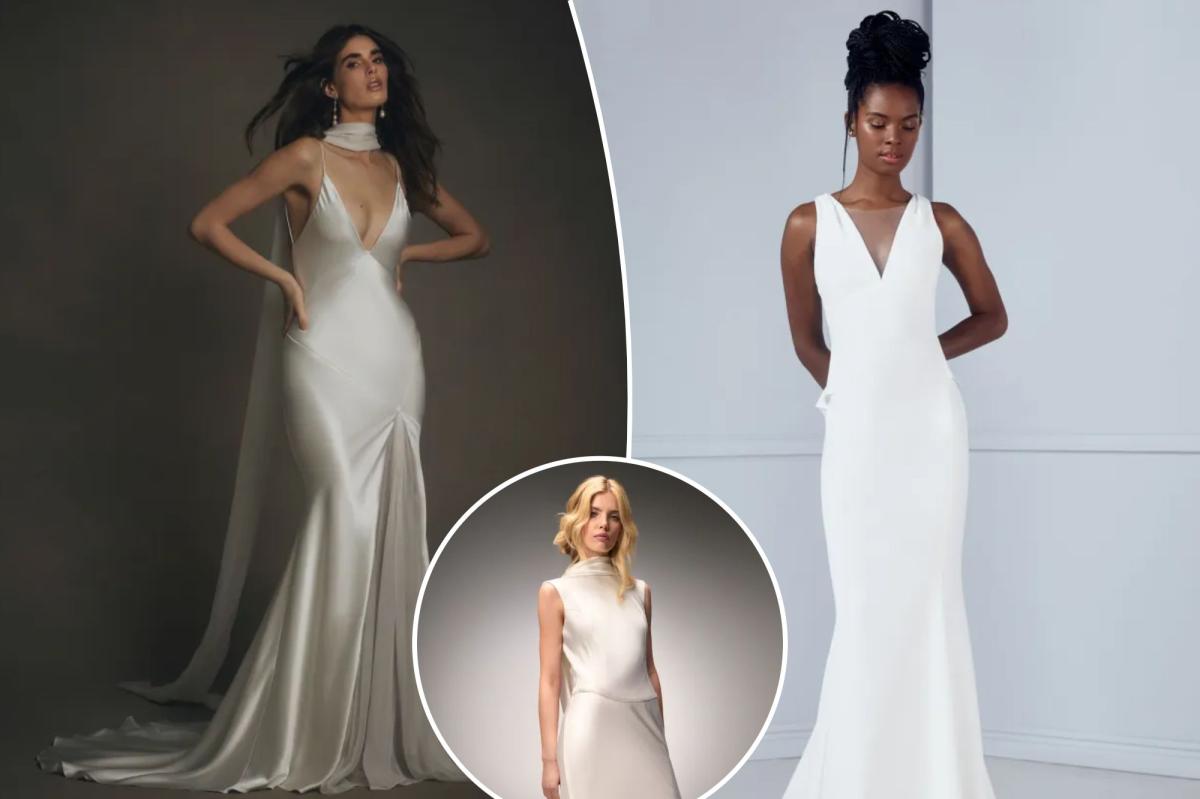 Less is more: Minimalist gowns that channel the ’90s are on trend