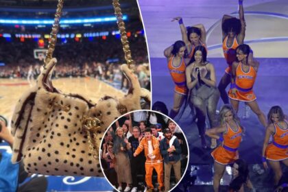 Cardi B flouts MSG’s no-bag rule with K Chanel purse — as celebs hit court-side catwalk
