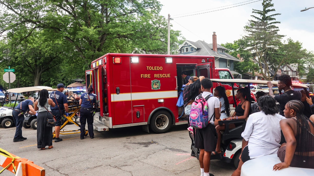 Fire responders to a festival shooting in Ohio