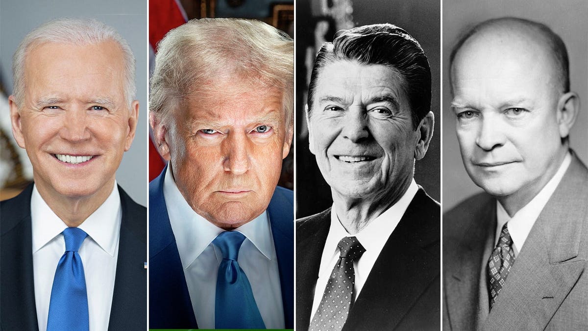 Joe Biden, Donald Trump, Ronald Reagan and Dwight D. Eisenhower are the four oldest presidents in history