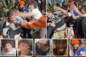 NYPD searching for several hooligans who attacked Spurs fan and snatched his jersey after Game 3 mayhem