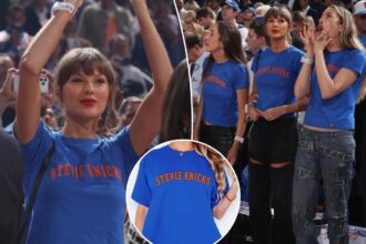 Taylor Swift rocks iconic ‘Stevie Knicks’ shirt to Game 4—We found it for 