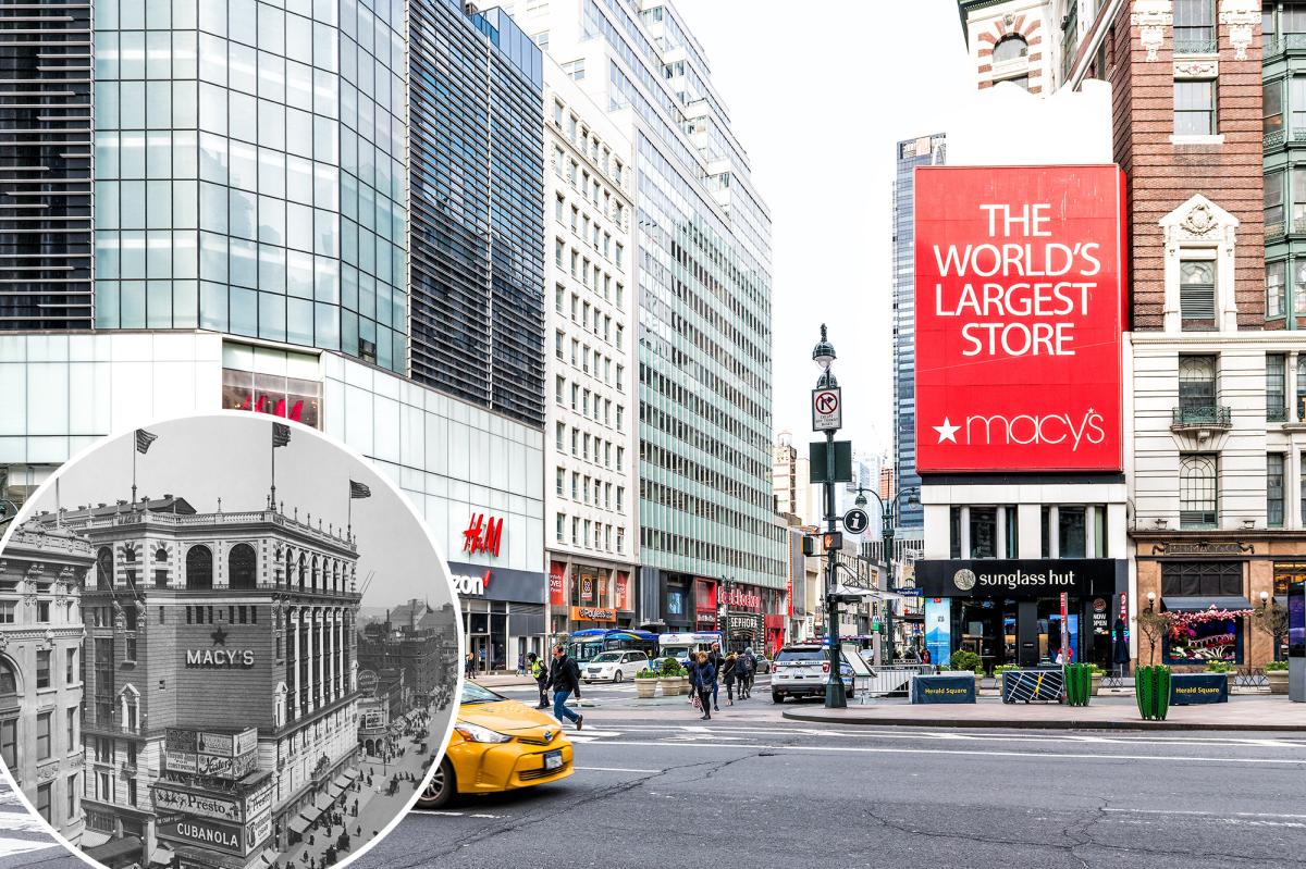 Exclusive | Macy’s 60-year-old ‘shopping bag’ billboard in Herald Square to be demolished, removed this weekend