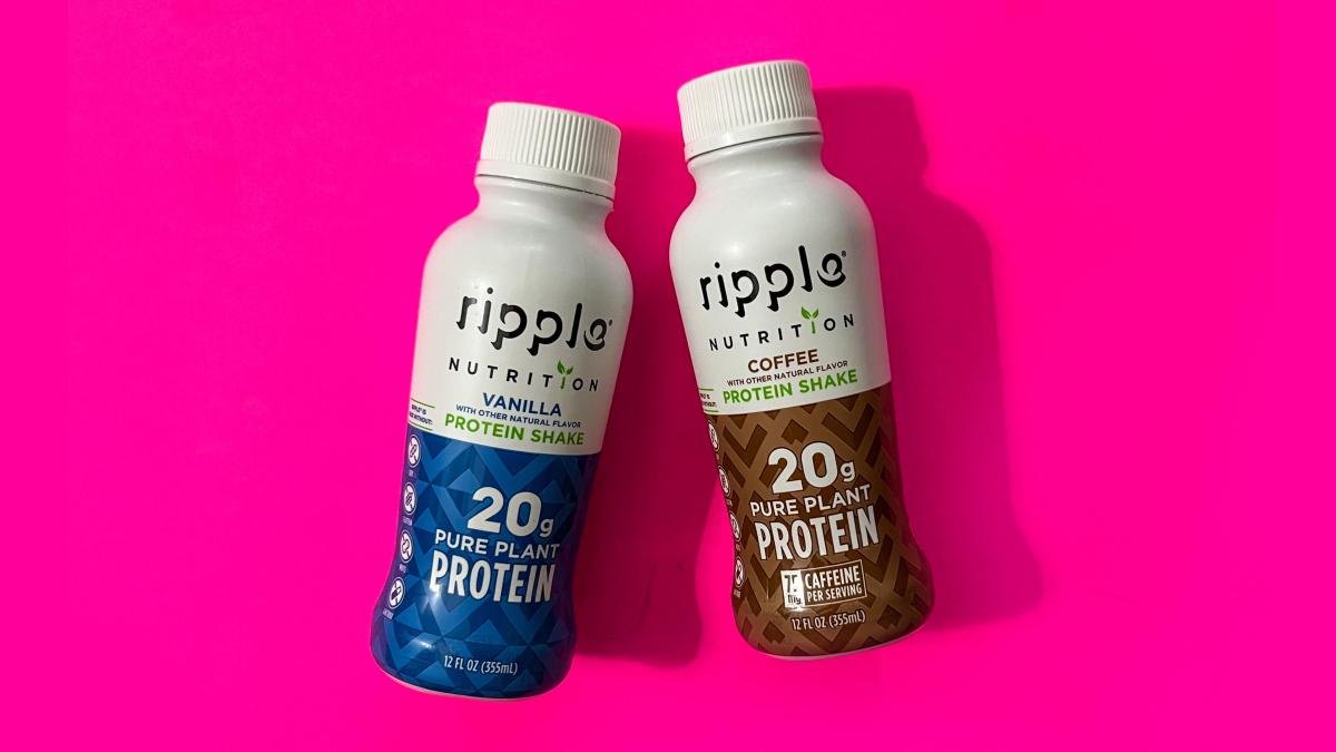 Ripple Protein Shake in Coffee and Ripple Protein Shake in Vanilla
