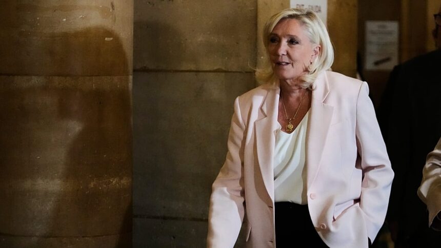 Paris court clears way for Le Pen presidential bid but with ankle tag