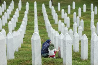 March for peace in memory of the victims of the Srebrenica genocide