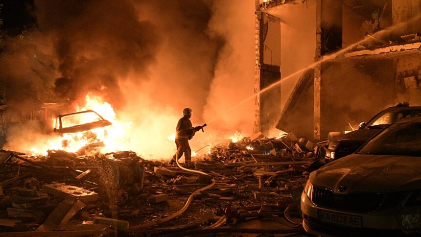 At least eight killed in massive overnight Russian attack on Kyiv