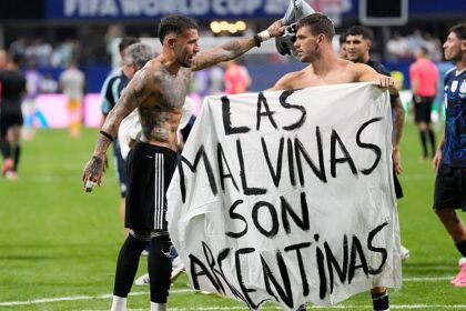 Argentina risk FIFA fine for ‘Las Malvinas’ banner