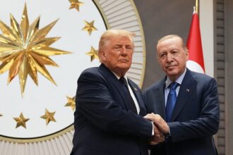 US President Donald Trump arrives in Turkey to attend NATO summit