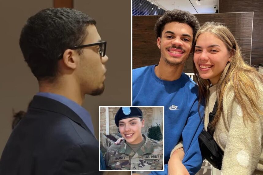 US Army soldier Zarrius Hildabrand emotionless as he’s convicted of killing wife, covering up her death