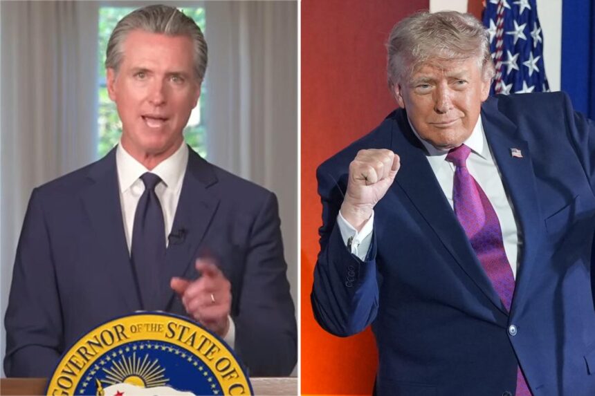 Gavin Newsom goes on Trump-bashing tirade in tedious 4th of July address