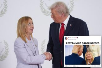Trump reignites row with Italy PM Giorgia Meloni by suggesting she’s  a stalker: ‘Restraining order needed’