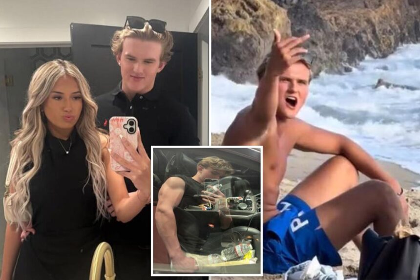 Exclusive | ‘Malibu Joffrey’ unmasked as ‘looksmaxxing’ man who trashed beach in vile racist rant
