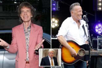 Mick Jagger says fans don’t want political lectures at concerts after Bruce Springsteen’s anti-Trump speeches