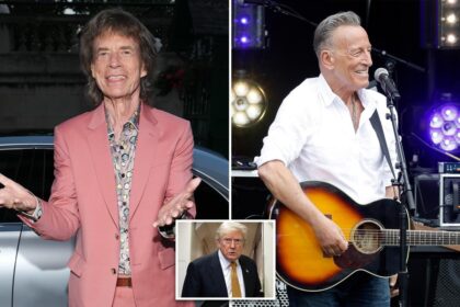 Mick Jagger says fans don’t want political lectures at concerts after Bruce Springsteen’s anti-Trump speeches