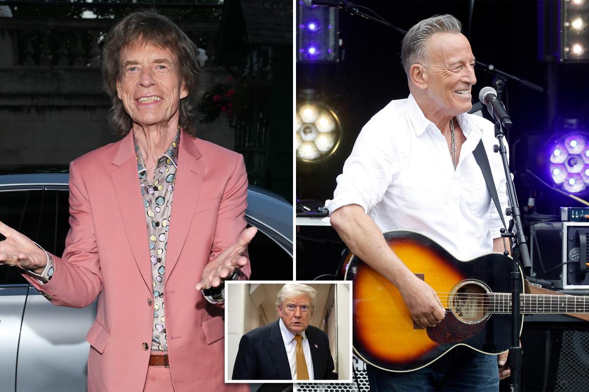 Mick Jagger says fans don’t want political lectures at concerts after Bruce Springsteen’s anti-Trump speeches
