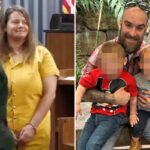 Mom who murdered her ex while he picked up their kids from daycare smiles as gets huge sentence