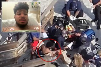 Dad-to-be badly bitten by shark while trying to protect pregnant fiancée on Florida beach