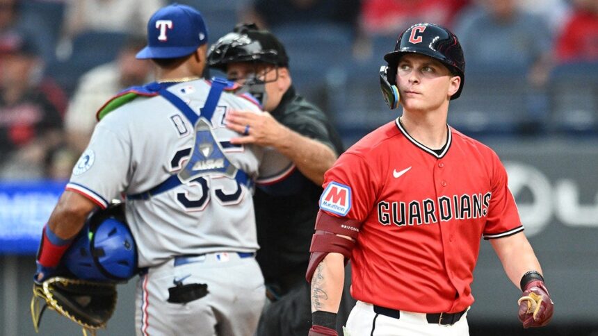 Guardians rookie tosses ball into stands after making second out, costs team go-ahead run