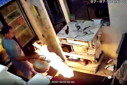 Knife-wielding Florida man arrested after setting restaurant on fire with flaming propane tank: authorities