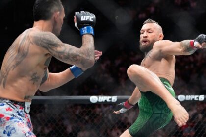 Conor McGregor’s long-awaited Octagon return cut short by apparent knee injury seconds into UFC 329