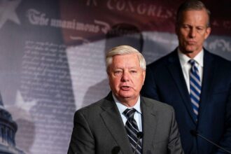 ‘The halls of the Senate already feel empty’: Tearful Thune honors Lindsey Graham as sister takes his seat