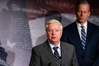 ‘The halls of the Senate already feel empty’: Tearful Thune honors Lindsey Graham as sister takes his seat