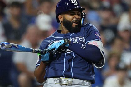 MLB All-Star Game scare as Rays slugger Junior Caminero exits after taking 98 mph fastball to hand