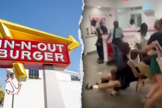 Teen brawl inside In-N-Out sends customers running during monsoon storm, video shows