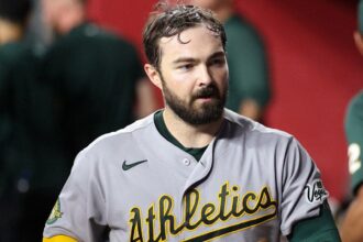 Athletics’ Shea Langeliers, top MLB trade deadline target, could be out for season after devastating injury