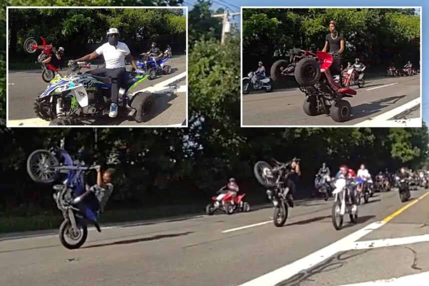 ATV street takeover throws Long Island into chaos, with boneheaded stunts and police chases