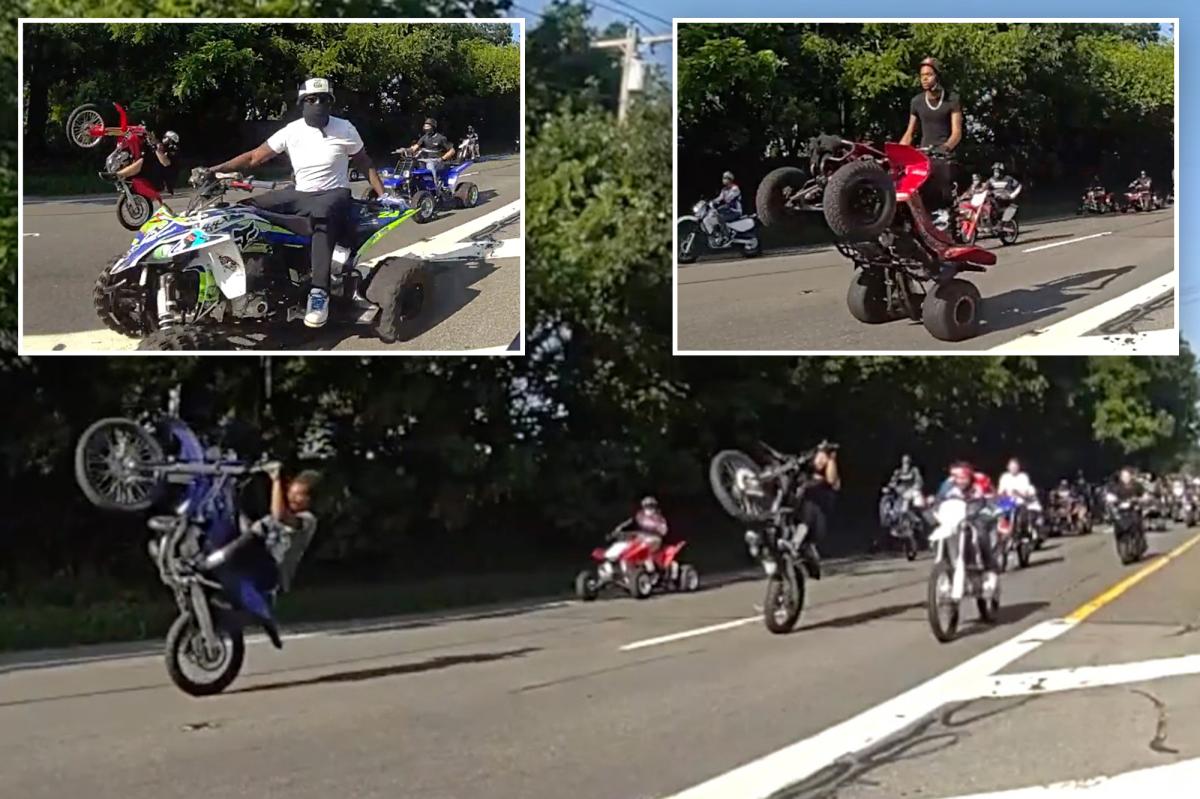 ATV street takeover throws Long Island into chaos, with boneheaded stunts and police chases