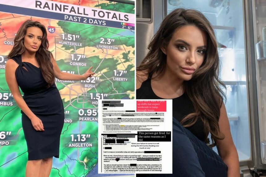 Houston TV weather gal goes scorched earth on bosses who canned her