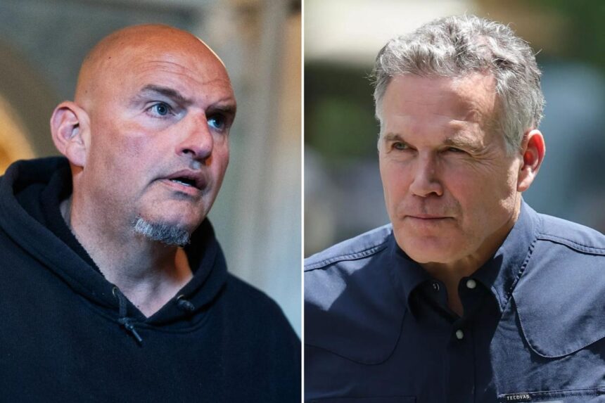 John Fetterman, David McCormick show unusual display of friendship at Sun Valley