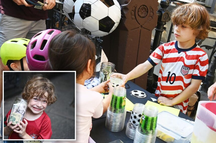 Exclusive | Cristiano Ronaldo-obsessed NYC 5-year-old opens lemonade stand to raise money for World Cup Lego set